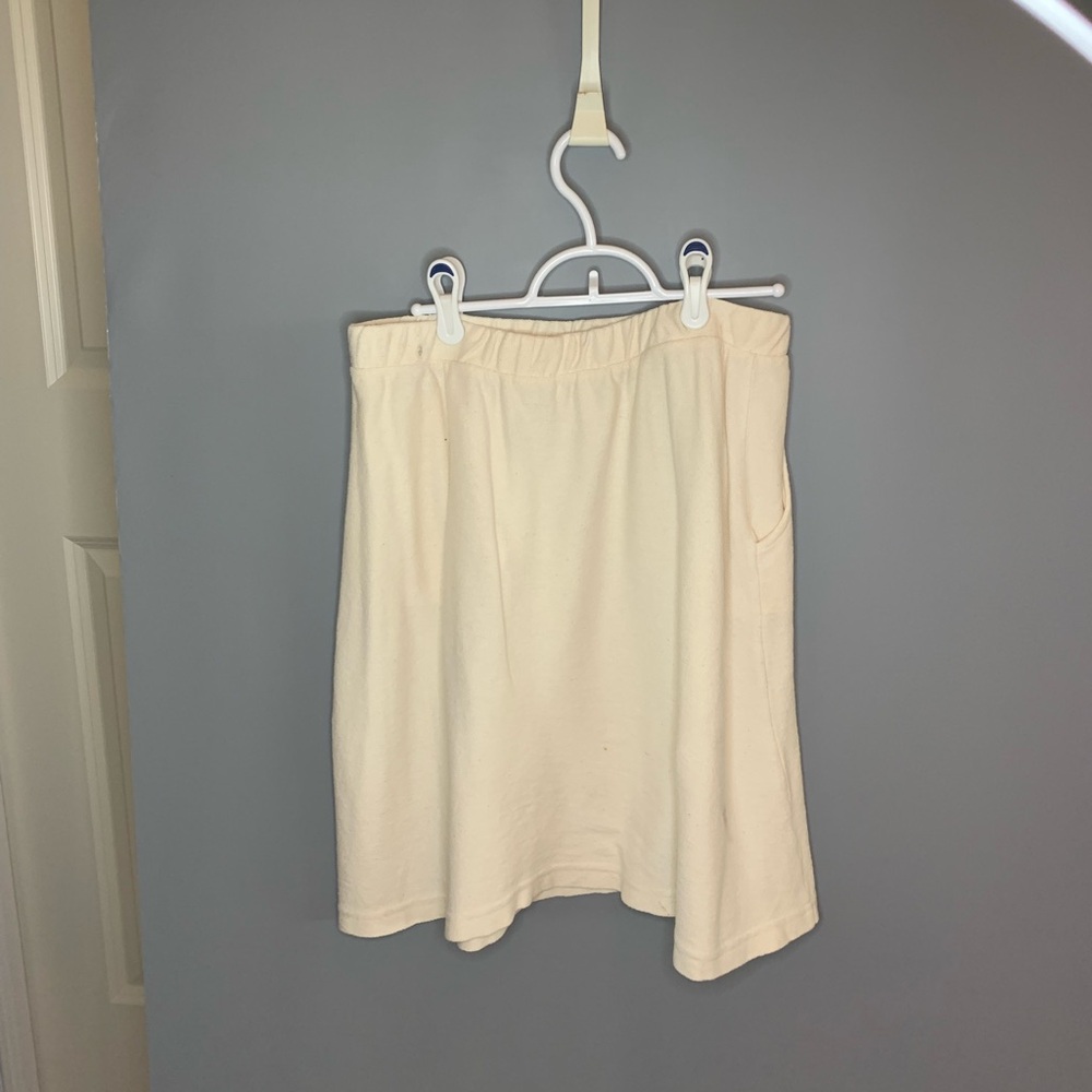 Nubby Cotton Pull On Skirt